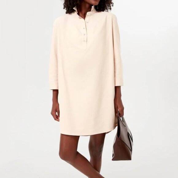 Pomander Place Tuckernuck Polly Dress Mini Collared Button Down Tan Brown Medium - Picture 10 of 10